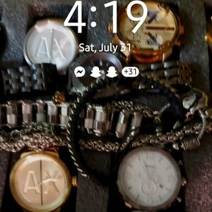 all of my watches and braclet and the case